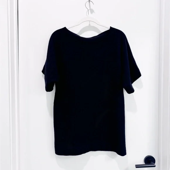 TORY BURCH Cashmere Short Sleeve Tunic Sweater - Picture 7 of 8